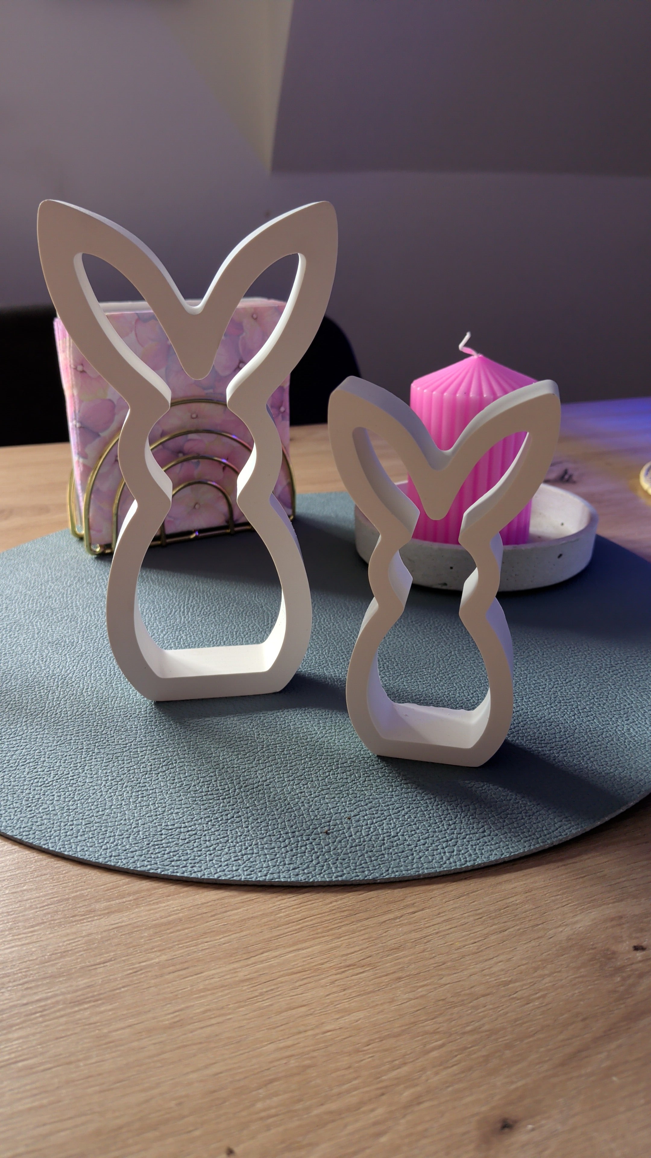 Easter Bunny Outline White