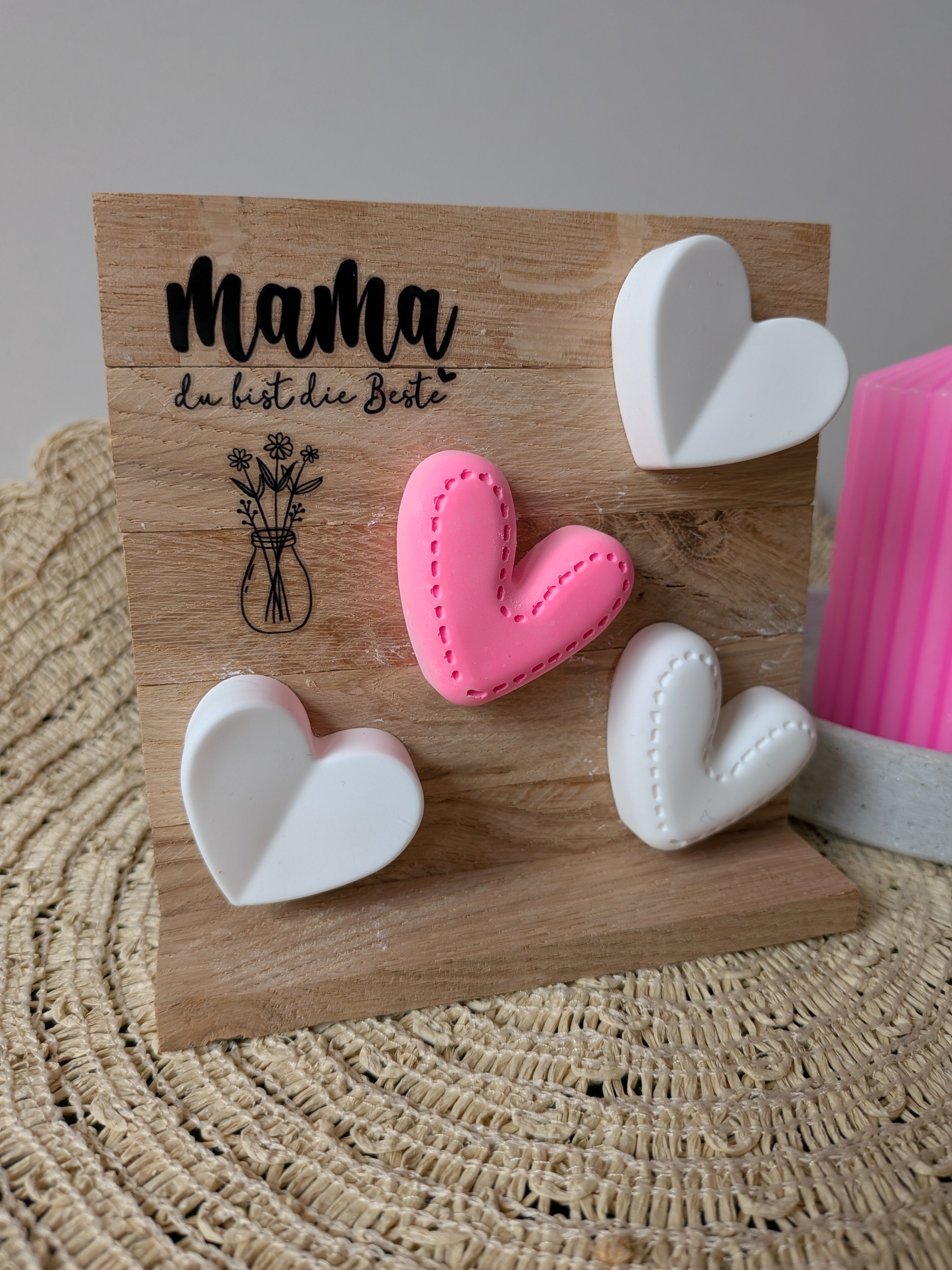 Keraflott-Holzaufsteller „Mama, du bist die Beste“