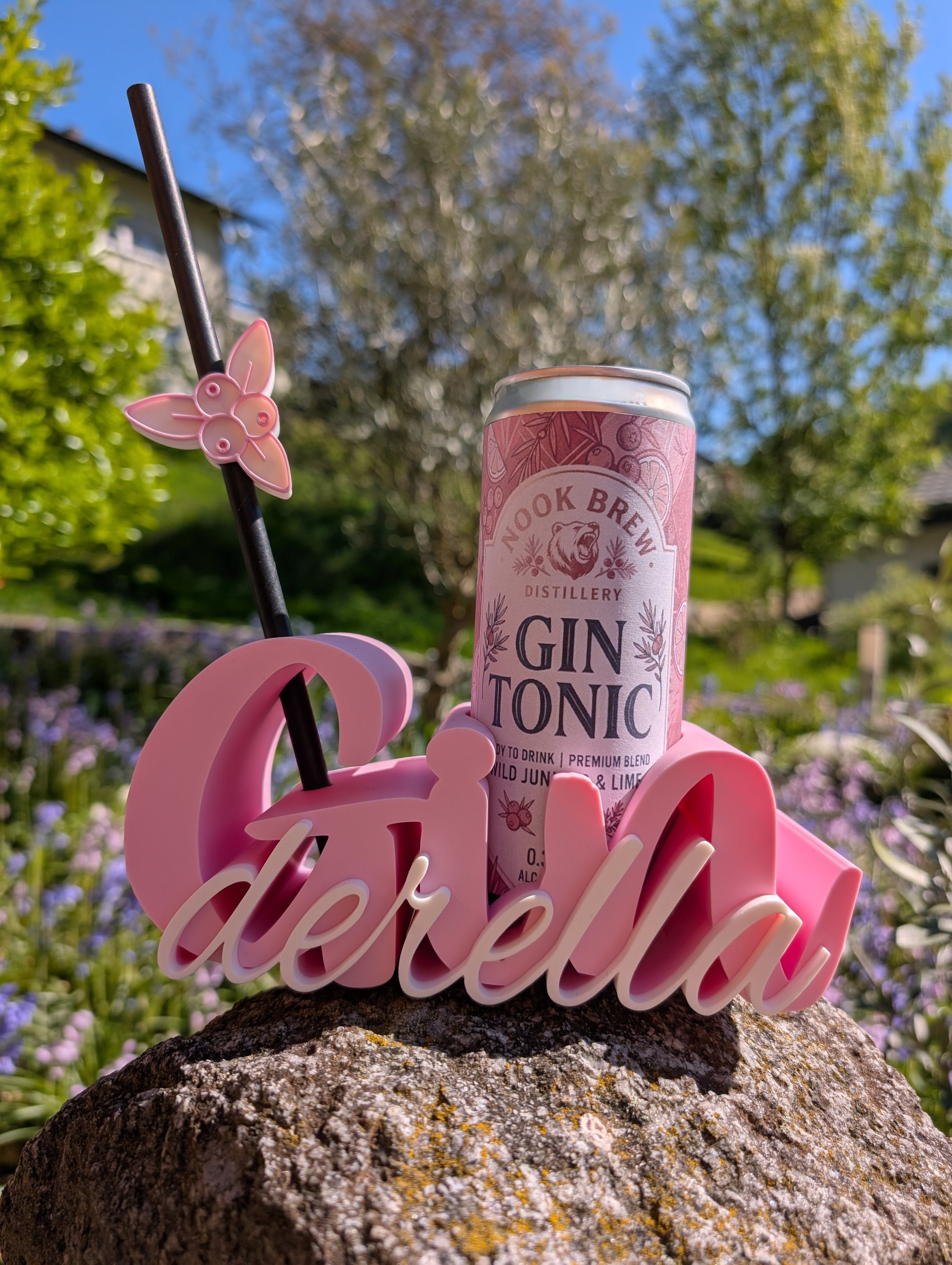 3D-Druck-Datei: Personalisierbarer Dosenhalter „Ginderella“ (für 0,33l Dosen)