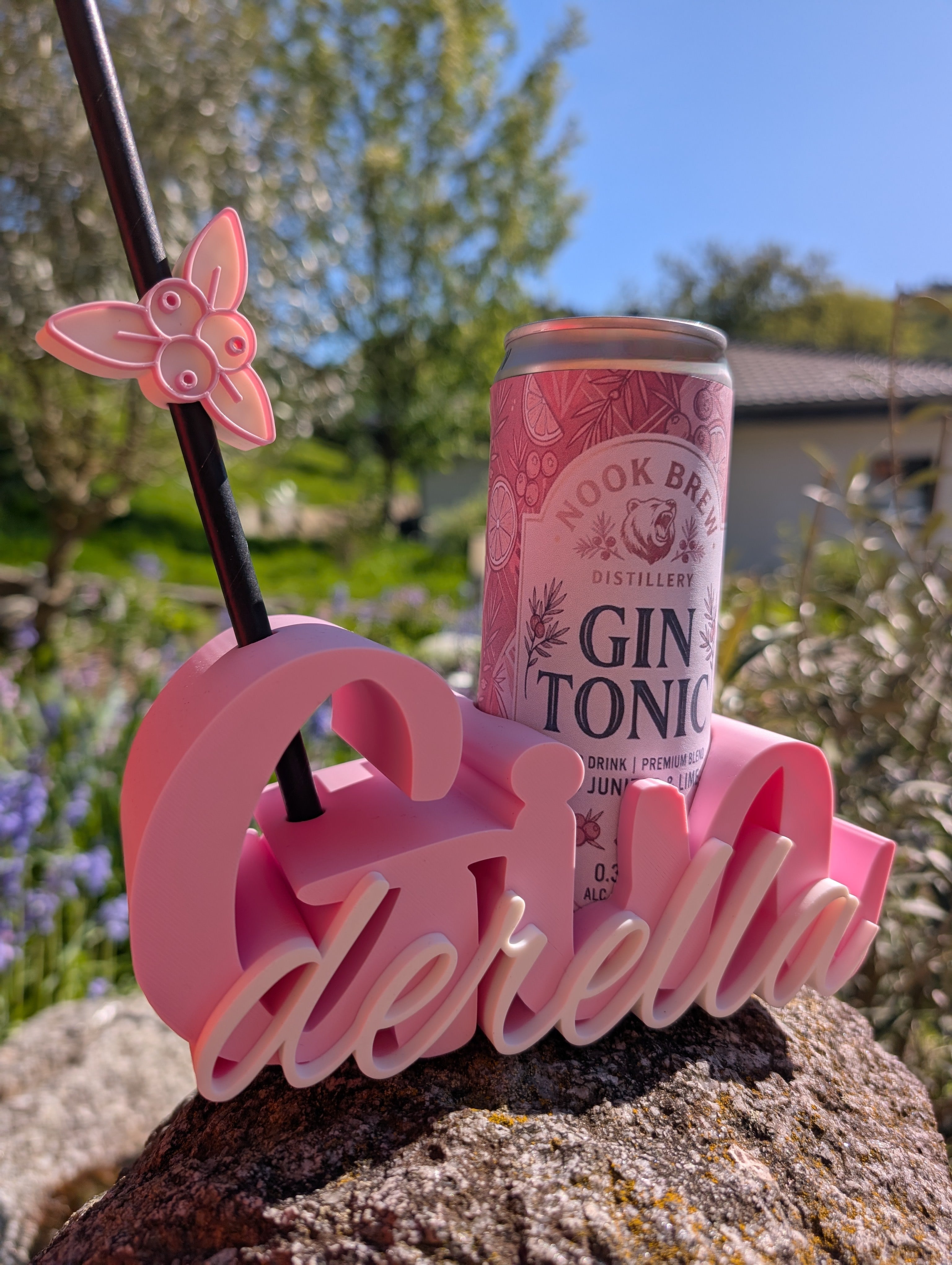 Ginderella – Dein personalisierter Gin Tonic Dosenhalter (für 0,33l Dosen)