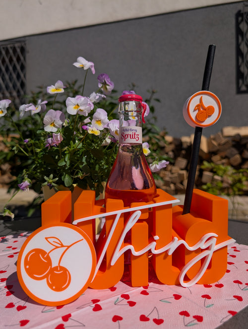 3D Druck Datei: "Wild Thing" Flaschenhalter & Untersetzer Set